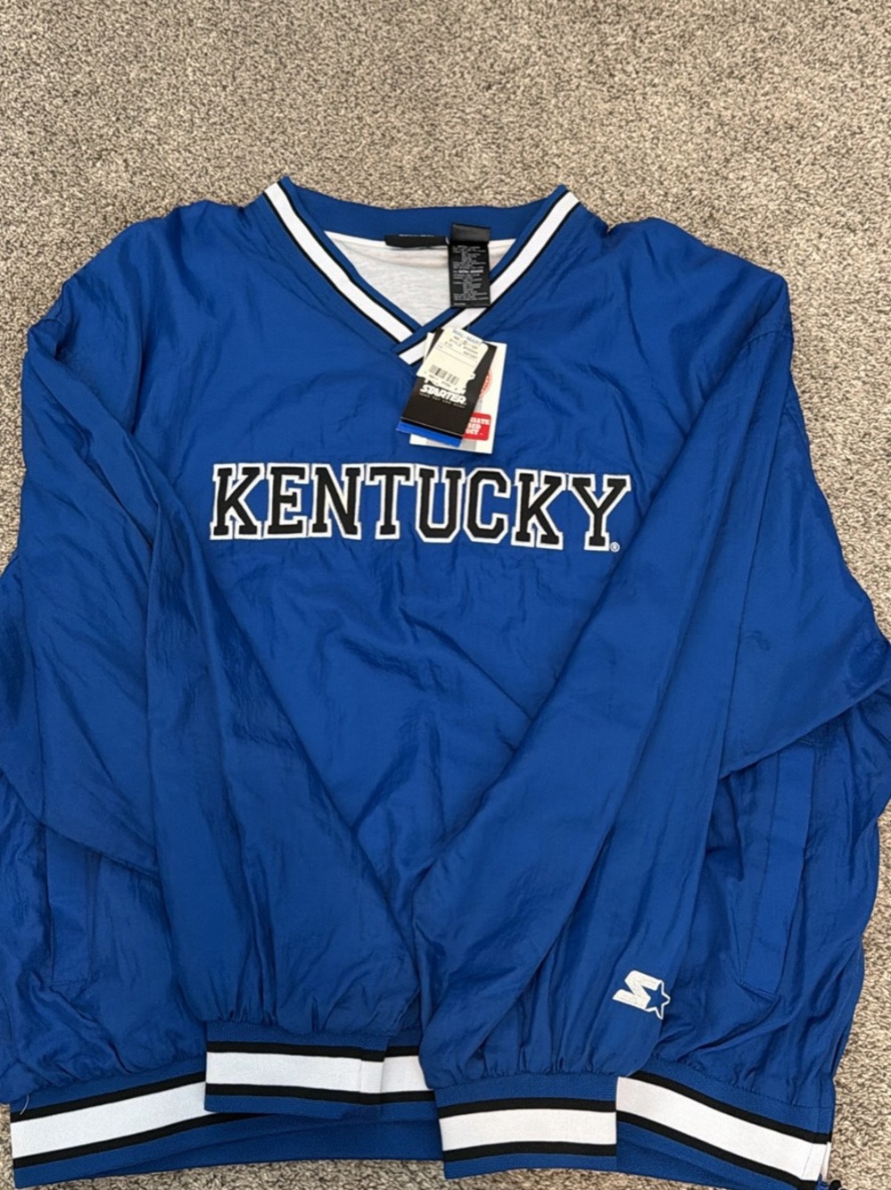 XL Vintage STARTER Pullover Royal Blue Kentucky